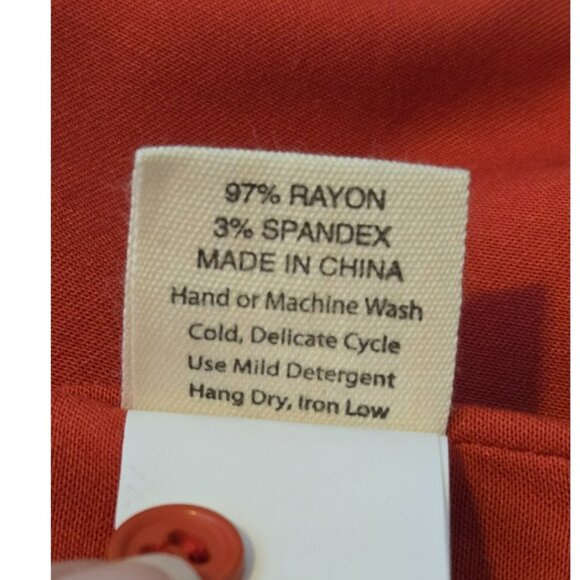 SSeko Designs Shawl Women's One Size Kimono High-Low Hem Red NWT - Picture 6 of 6